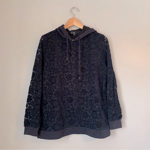 FDJ French Dressing Jeans Lace Navy Blue  Hoodie Sweatshirt